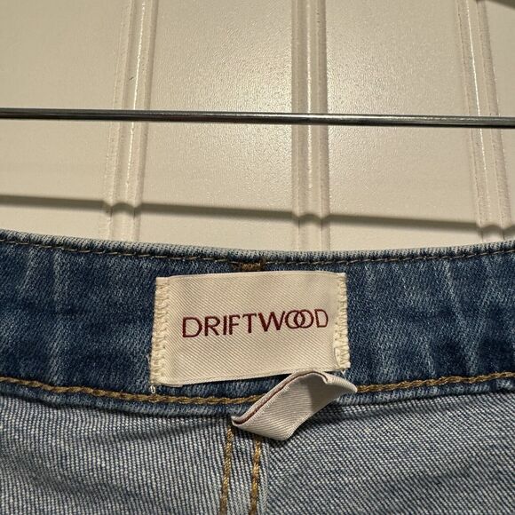 Driftwood Royce Straight Leg Jeans Raw Hems Size 32 - Picture 5 of 8
